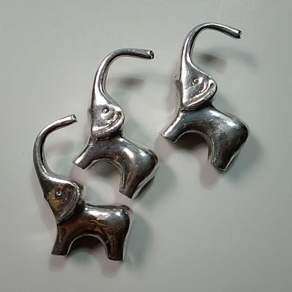 By Tree Vintage Elephant Ring Holder 💍 Metal 3 Pc - Picture 6 of 11